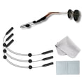 thumbnail image 1 of AKAM - Juego de 3 correas para lentes, correa ajustable para lentes de sol, sujetador de lentes, 1 paño reutilizable para lentes y 2 toallitas húmedas desechables, retenedores de lentes, 1 of 6
