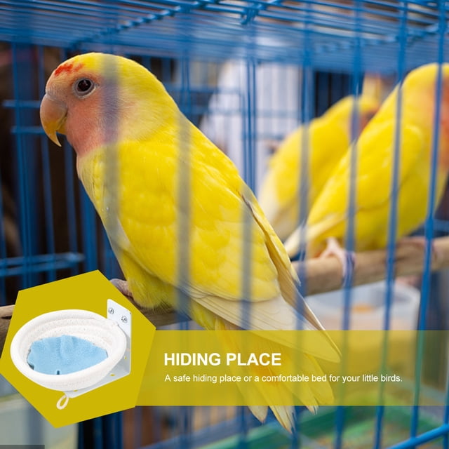 ADDHAT Nido Decorativo Para Jaula De Pájaro En Color Beige Confortable Y Estable Para Mascotas