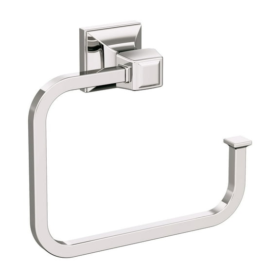 Open Box Amerock Mulholland Polished Nickel Open Towel Ring