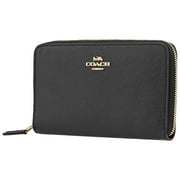 Coach Ladies Medium Zip Around Wallet - Black