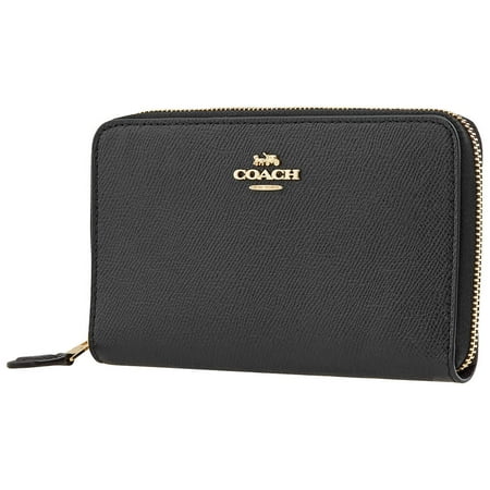 Coach Ladies Medium Zip Around Wallet - Black