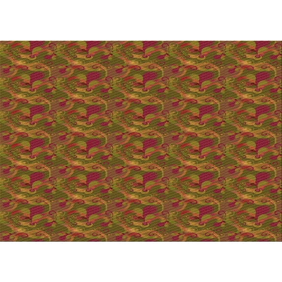 Ahgly Company Machine Washable Indoor Rectangle Transitional Tomato Red Area Rugs, 3' x 5'