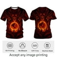 thumbnail image 3 of Blissboy Men's Chinese Dragon Graphic T-Shirt Anime Mythical Beast Tee Gothic Fantasy Creature Shirt, 3 of 7