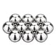 thumbnail image 1 of Paquete de 10 bolas de rodamiento de 3/8", acero inoxidable 440C, bolas de precisión G10 para rodamientos, bicicletas, ruedas, piezas automotrices y bricolaje (pulido espejo), 1 of 6