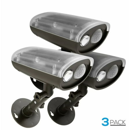Solar Wireless Outdoor Lights TORCHSTAR 3 Pack LED Solar Powered Outdoor Security Light with Motion Sensor, Waterproof Wireless Solar Wall Lights ()