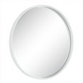 thumbnail image 7 of Magnifique Round Mirror for Bathroom with Wood Frame 24", White, 7 of 7