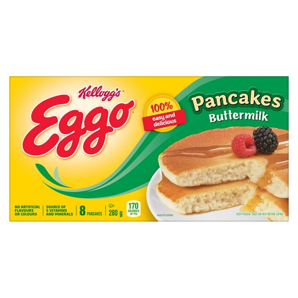 EGGO Buttermilk Pancakes, 280G (8 pancakes), EG BTRMLK FRZ PANC 8CT 280GMX16