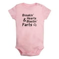 thumbnail image 2 of iDzn Breakin' Hearts & Blastin' Farts Funny Rompers For Babies, Newborn Baby Unisex Bodysuits, Infant Jumpsuits, Toddler 0-24 Months Kids One-Piece Oufits, 2 of 5