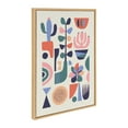 thumbnail image 2 of Kate and Laurel Sylvie Mid-Century Succulents Framed Canvas Wall Art By Rachel Lee, 23x33 Natural, Botanical Plant Home Decor, 2 of 7