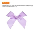 thumbnail image 4 of Uxcell 100Pcs Mini Ribbon Bow Mini Fabric Satin Ribbon Flower Bows for Craft DIY Sewing Wedding Birthday Party Light Purple, 4 of 4