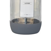 (2 pack) Better Homes & Gardens 64 oz Clear Glass Laundry Detergent Dispenser with White Lid