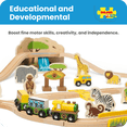 thumbnail image 5 of Bigjigs Rail - Safari Train Set, 5 of 7