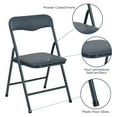 thumbnail image 5 of TiaGOC Mindy Kids Navy 5 Piece Folding Table and Chair Set, 5 of 9