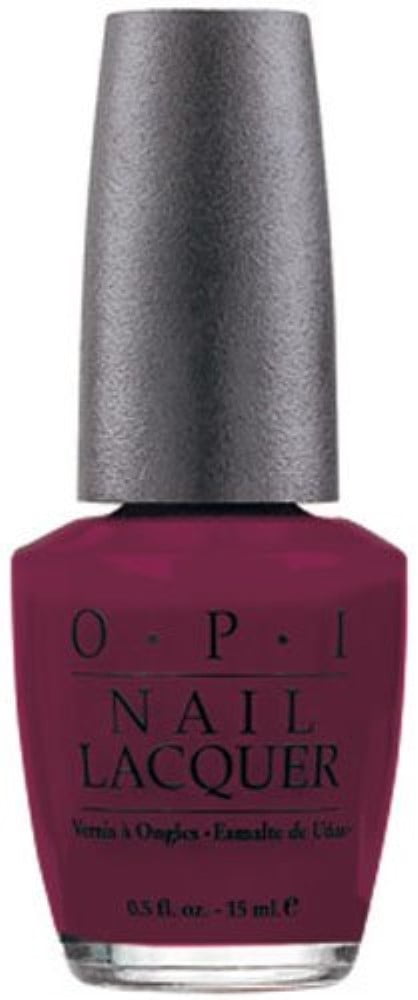  OPI Nail Lacquer, Bogotá Blackberry, Red Nail Polish, 0.5 fl oz  : Beauty & Personal Care