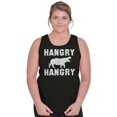 thumbnail image 2 of Unicorns Adult Tank Top T-Shirt Tees Tshirt Hangry Hungry Hippos Save Chubby, 2 of 6