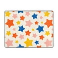thumbnail image 2 of LNWH Vintage Star Abstract Rug for Bedroom Living Room, Non-Slip Soft Foldable Carpet, 63" x 48", 2 of 6
