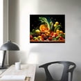 thumbnail image 3 of COMIO Colorful Fruit Juice Kitchen Canvas Art - Wall Decor, Each, Framed and Ready to Hang, Healthy Dining Room Wall Painting, 3 of 4