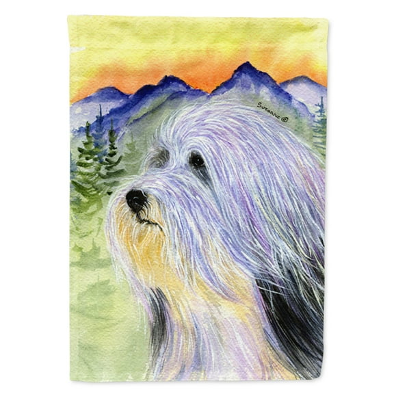 Caroline's Treasures SS8244-FLAG-PARENT Bearded Collie Flag, , multicolor