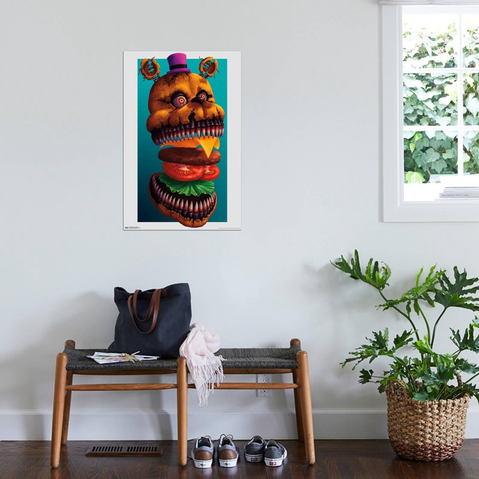 Five Nights at Freddy's - Burgers Canvas Wall Poster, 22.375" x 34"
