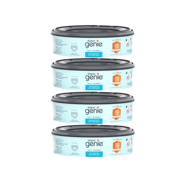Sistema de desecho Diaper Genie, recambios Playtex, 240 unidades, 4 unidades