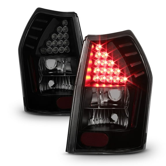 Black Smoked 2005-2008 Dodge Magnum LED Tail Lights Brake Lamps 05-08 Left Right