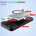 thumbnail image 2 of for iPhone 8 Plus Case/iPhone 7 Plus Case,Metal Stand Ring Holder,Camera Lens Protector 7/8 Plus Cases Women Men,Slim Bumper Full Protection Shockproof Cover (Silver), 2 of 14