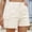 White, variant on CLOISE Cargo Shorts Women Khaki L Summer Fashion Casual Shorts Solid High Waisted Zipper with Buttons Comfy Athletic Shorts