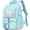 Blue, variant on Cute Backpack Large Capacity Bag Set with Pen Bag and Plush Ball Keychain Sweet Bookbag
