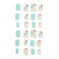 thumbnail image 1 of 24Pcs False on Artificial Kits Short Festive Holiday Designs Salons Children Kids - 266, 1 of 6