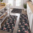 thumbnail image 2 of Pioneer Flower Floral Print Pattern Kitchen Rugs Sets Of 3,Kitchen Runner Rugs Non Skid Washable,Decorative Kitchen Floor Mats for Kitchen,Sink,Laundry,17"x30"+ 17"x47" + 17"x59", 2 of 6