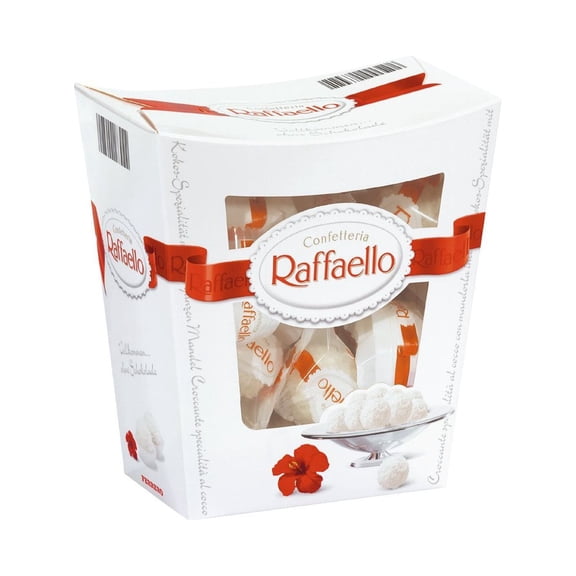 Ferrero Raffaello Coconut & Almond Pralines 230G, Imported from Britain