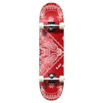 Yocaher Graphic Complete 31" x 7.75" Skateboard - Bandana Red