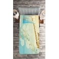 thumbnail image 2 of Ambesonne Colorful Quilted Coverlet 2 Pcs, Musical Notes Vibes, Twin Size, Multicolor, 2 of 2
