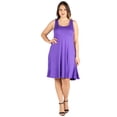 thumbnail image 4 of Plus Size Fit N Flare Tank Mini Dress, 4 of 9