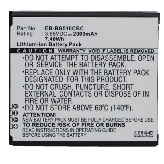 Batteries N Accessories BNA-WB-L4022 Cell Phone Battery - Li-ion, 3.85, 2000mAh, Ultra High Capacity Battery - Replacement for Samsung EB-BG510CBC Battery