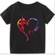 thumbnail image 2 of Camiseta para niños con corazón de baile, camiseta de taekwondo para niñas, camiseta deportiva de verano estampada para niños, Aliexpress Uk, camisetas Stranger Things, 2 of 5