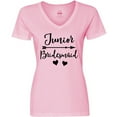 thumbnail image 3 of Inktastic Junior Bridesmaid Wedding Bridal Party Gift Women's V-Neck T-Shirt, 3 of 5