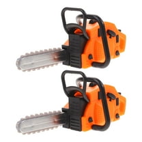 FRCOLOR  2 Pcs Chainsaw Toy Halloween Miniature Dollhouse Simulation Model Child