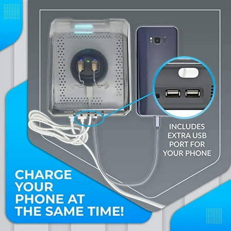 DryBoost UV by Dry & Store Drying, Sanitizing, and Charging System for Your Rechargeable Hearing Aids