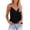 Black, variant on Basic Cute Women Tank Top Summer Sleeveless Casual Loose Zipper V Neck Chain Strap Outfits 2026 Black S