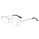 thumbnail image 4 of Gafas de lectura plegables con protección contra la luz azul para hombre, con zoom automático, progresivas, multienfoque, de doble propósito, para presbicia, gafas de lectura con luz azul, 4 of 5
