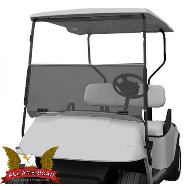 Ezgo Marathon Golf Cart All American Folding Flip Windshield Tinted Clear Com - 1990 Ezgo Marathon Seat Covers