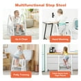 thumbnail image 6 of Costway Kids Step Stool Learning Helper w/Armrest for Kitchen Toilet Potty Training Gray, 6 of 10