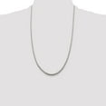 thumbnail image 5 of Diamond2Deal 925 Sterling Silver 2.5mm Diamond-Cut Round Franco Chain Necklace for Women 26", 5 of 6