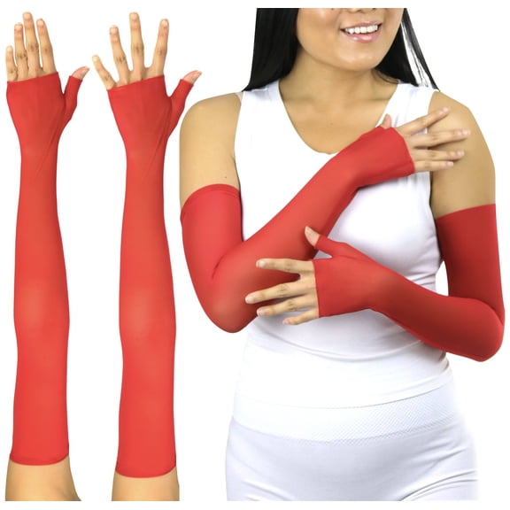ToBeInStyle Women's Mesh Fingerless Gloves