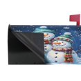 thumbnail image 4 of Ryvnso Mailbox Cover Christmas Snowmans Family Magnetic Mailbox Wrap Standard Size 21x18 Inch, 4 of 8