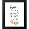 thumbnail image 2 of Dos Santos, Bella 20x24 Black Modern Framed Museum Art Print Titled - Together Is My Favorite Place, 2 of 5