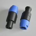 thumbnail image 2 of 10pcs Speakon Connector 2 Pole Male Plug Compatible For Audio Loudspeaker Cable Ft, 2 of 5