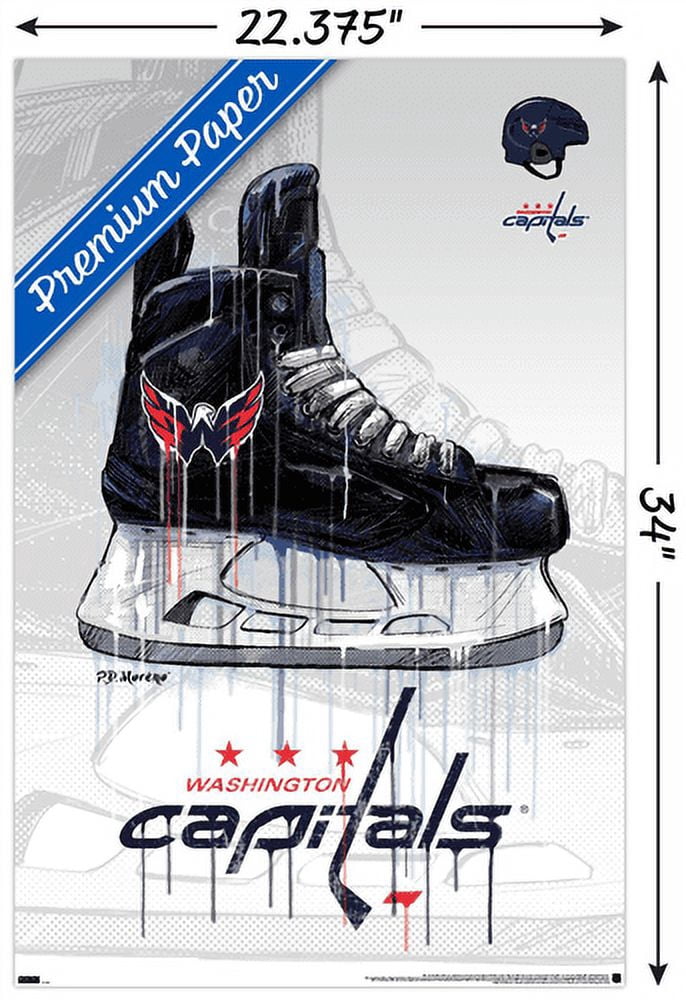 NHL Washington Capitals - Drip Skate 21 Wall Poster, 22.375" x 34"