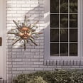 thumbnail image 4 of TERESA'S COLLECTIONS Metal Wall Art,32" Bronze Sun Face 3D Wall Decor for Garden Decor,Rustic Retro Hanging Sculpture Gifts for Mom, 4 of 7